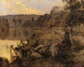 莱昂 奥古斯汀 莱尔米特 : Laveuses Au Soir